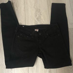 EUC- True Religion black jeans size 27 like new